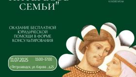 Оказание бесплатной юридической помощи в форме консультирование "Защита интересов семьи"